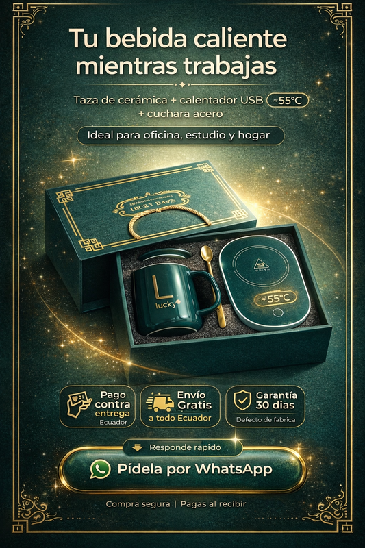 Taza de Cerámica Recargable por USB con 55 ℃